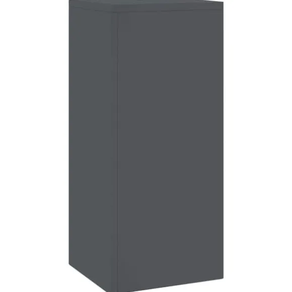 Planteholdere 2 stk - Minimalistisk Stål | Farve: Antracit | Størrelse: 24x24x55 cm
