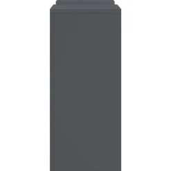 Planteholdere 2 stk - Minimalistisk Stål | Farve: Antracit | Størrelse: 24x24x55 cm