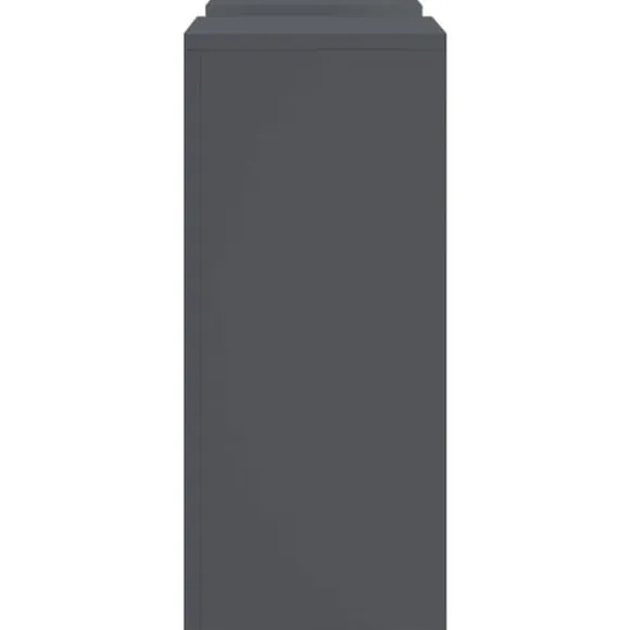 Planteholdere 2 stk - Minimalistisk Stål | Farve: Antracit | Størrelse: 24x24x55 cm