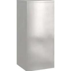 Planteholdere i rustfrit stål - Minimalistisk udendørs design | Størrelse: 24x24x55 cm | Farve: Sølv | 2 pcs