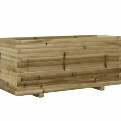 Plantekasse i fyrretræ - Imprægneret og robust | Størrelse: 110x40x49,5 cm