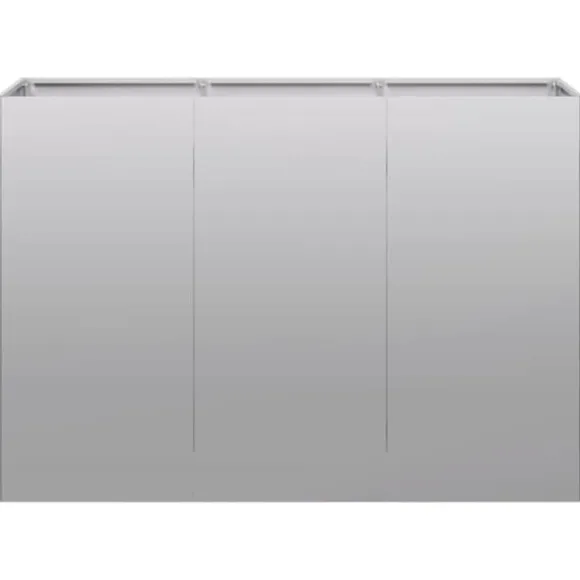 Plantekasse i galvaniseret stål - Holdbar og stilfuld | Størrelse: 120x40x80 cm
