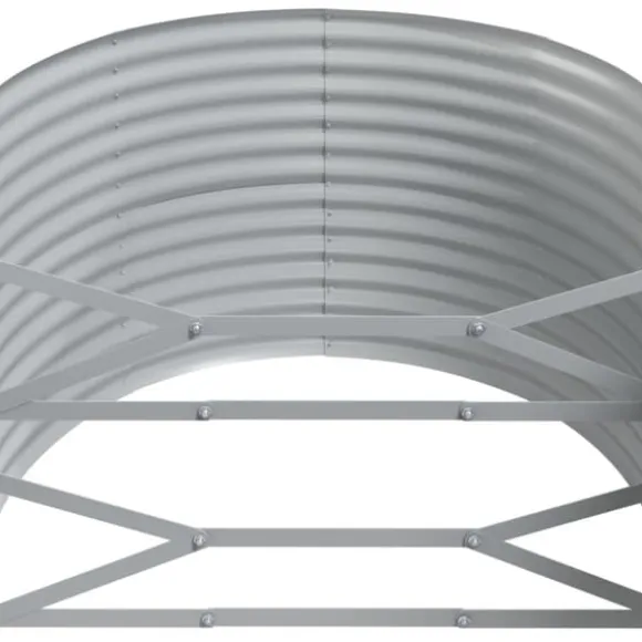Plantekasse i galvaniseret stål - Højbed til have og terrasse | Størrelse: 249x100x68 cm | Farve: Grøn