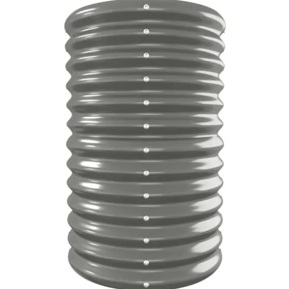 Plantekasse i galvaniseret stål - Højbed | Størrelse: 332x40x68 cm | Farve: Grå
