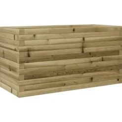Plantekasse i imprægneret fyrretræ - Robust og dekorativ | Størrelse: 90x40x45,5 cm