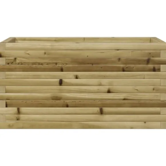 Plantekasse i imprægneret fyrretræ - Robust og dekorativ | Størrelse: 90x40x45,5 cm