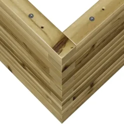 Plantekasse i imprægneret fyrretræ - Robust og dekorativ | Størrelse: 90x40x45,5 cm