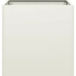 Plantekasse i koldvalset stål - Højbed til planter | Størrelse: 40x40x40 cm | Farve: Hvid
