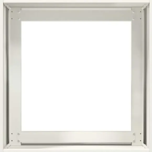 Plantekasse i koldvalset stål - Højbed til planter | Størrelse: 40x40x40 cm | Farve: Hvid