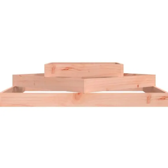 Plantekasse i massivt douglasgran - 3 niveauer | Størrelse: 112x112x27 cm