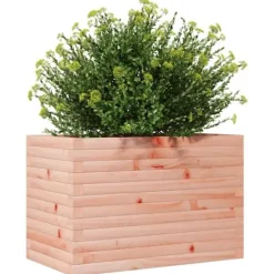 Plantekasse i massivt douglasgran - Stabil og dekorativ | Størrelse: 70x40x45,5 cm