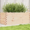 Plantekasse i massivt fyrretræ - Robust og dekorativ | Størrelse: 110x60x45,5 cm