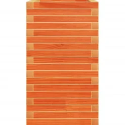 Plantekasse i massivt fyrretræ - Dekorativ havekasse | Størrelse: 90x40x72 cm | Farve: Gyldenbrun