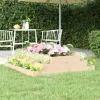 Plantekasse i massivt fyrretræ - 110x110x27 cm | Farve: Naturlig træfinish
