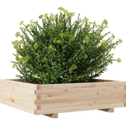 Plantekasse i massivt fyrretræ - 90x90x26,5 cm | Størrelse: 90x90x26,5 cm