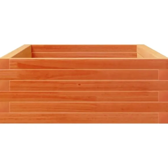 Plantekasse i massivt fyrretræ - Dybde 110 cm | Farve: Gyldenbrun | Størrelse: 110x60x23 cm
