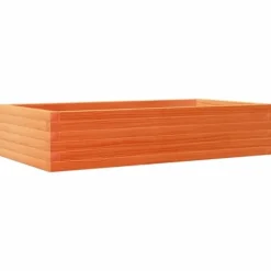Plantekasse i massivt fyrretræ - Dybde 110 cm | Farve: Gyldenbrun | Størrelse: 110x60x23 cm