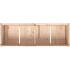 Plantekasse i massivt fyrretræ - Dekorativ havekasse | Størrelse: 150x50x70 cm