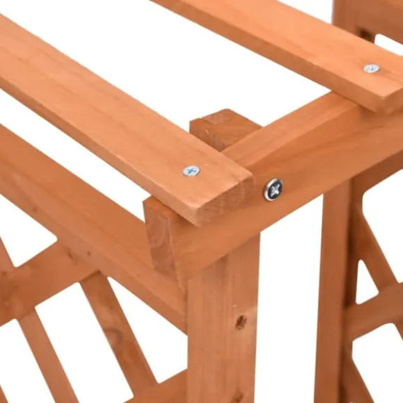 Plantekasse med espalier i fyrretræ - Robust og vejrbestandig | Størrelse: 49x39x117 cm