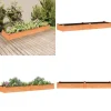 Plantekasse med foring 240x60x25 cm massivt fyrretræ brun - Højbed - Højbede - Home & Living