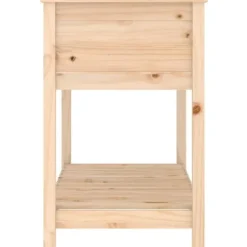 Plantekasse med hylde 111,5x54x81 cm massivt fyrretræ - Plantekasse - Plantekasser - Home & Living