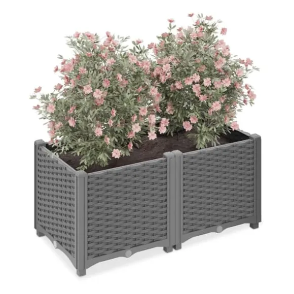 Plantekasse, Rattan-look, 23x40x40 cm
