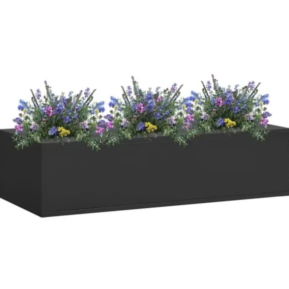 Plantekasse til kontor 90x40x23 cm stål antracitgrå - Plantekasse - Plantekasser - Home & Living