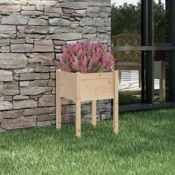 Plantekasse 50x50x70 cm massivt fyrretræ - Plantekasse - Plantekasser - Home & Living