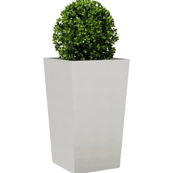 Plantekasser 2 stk. rustfrit stål - 45x45x75 cm | Farve: Sølv
