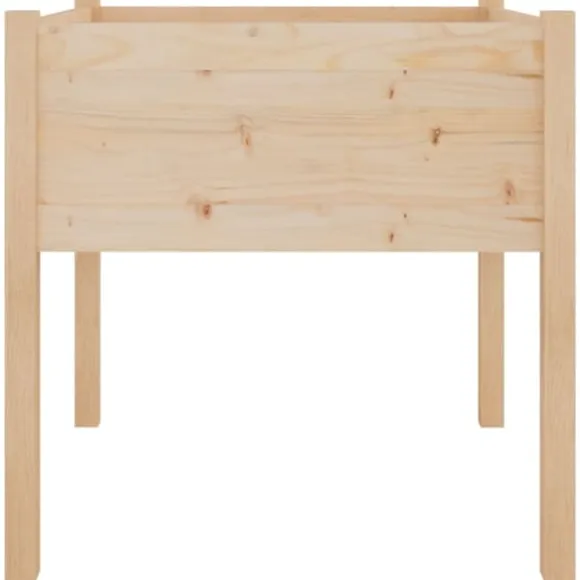 Plantekasser 2 stk. 70x70x70 cm - Massivt fyrretræ | Farve: Natur | Størrelse: 70x70x70 cm