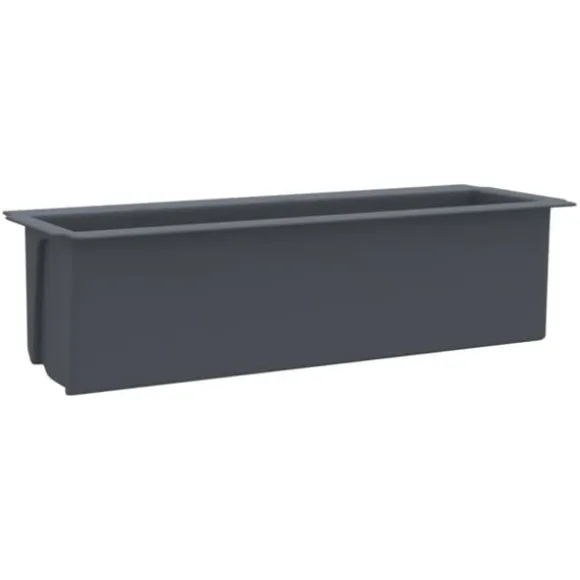 Plantekrukker - Living blomsterkasser til Euro-paller 12 stk. 36x13,5x9,5 cm PP grå