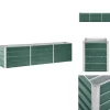 Plantekrukker - Living forhøjet plantekasse 240x40x45 cm galvaniseret stål grøn