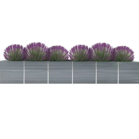Plantekrukker - Living forhøjet plantekasse 480x80x77 cm galvaniseret stål grå