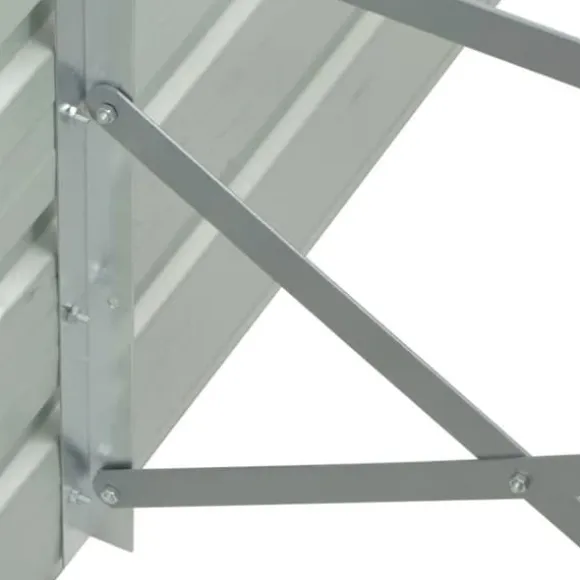 Plantekrukker - Living forhøjet plantekasse 480x80x77 cm galvaniseret stål grå