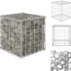 Plantekrukker - Living gabion-højbed 30x30x30 cm kubeformet stål