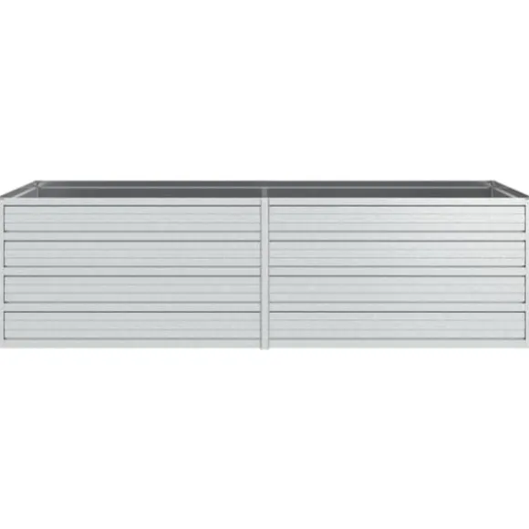 Plantekrukker - Living højbed 160x80x45 cm galvaniseret stål sølvfarvet