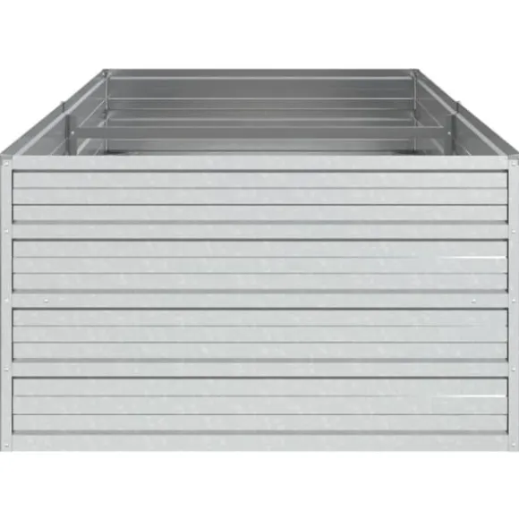 Plantekrukker - Living højbed 160x80x45 cm galvaniseret stål sølvfarvet