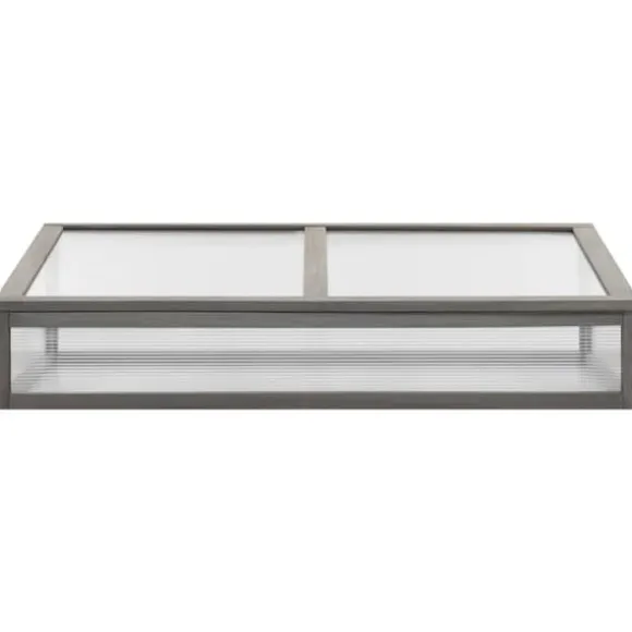 Plantekrukker - Living højbed med drivhus 110x54x120 cm massivt grantræ