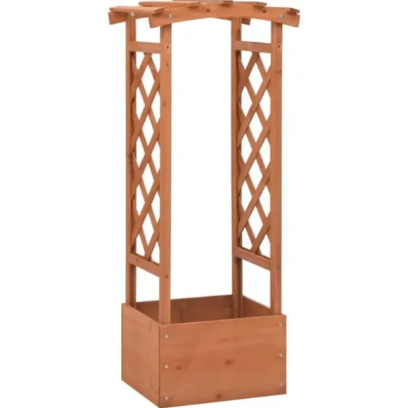 Plantekrukker - Living plantekasse med espalier 49x39x117 cm fyrretræ