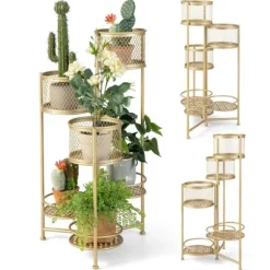 Planteophæng, 41x39x82 cm, Sort