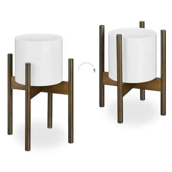 Planteopsats sæt, 33x25x25 cm, 38x30x30 cm, 40x34x34 cm, Brun