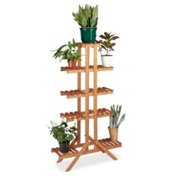 Planteopsats, 142,5x83x28,5 cm, Brun