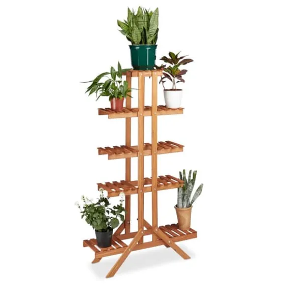 Planteopsats, 142,5x83x28,5 cm, Brun