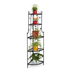 Planteopsats, 160x36x36 cm, Sort