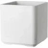 Planter Deroma Cosmo Grey Plastic Recycled plastic 38 x 38 x 39 cm Squared Bucket 38 cm