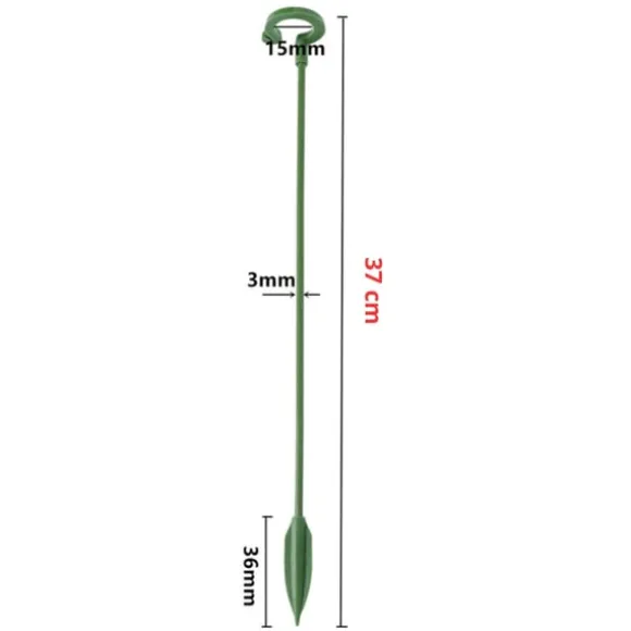Plantestativ - Støtte til planter/blomster i jord - 37 cm