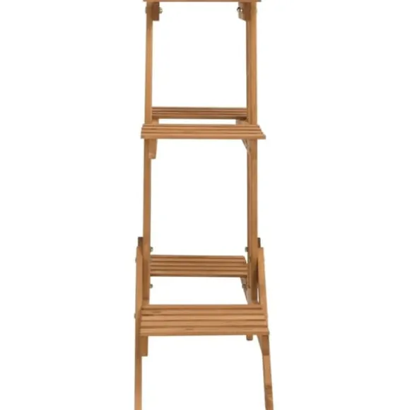 Plantestativ i fyrretræ med 5 hylder - Organiser dine planter | Størrelse: 83x25x83 cm