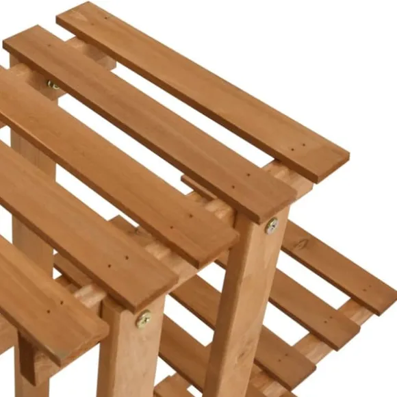 Plantestativ i fyrretræ med 5 hylder - Organiser dine planter | Størrelse: 83x25x83 cm