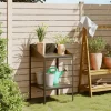 Plantestativ i galvaniseret stål til planter | Størrelse: 56,5x54,5x100 cm | Farve: Antracitgrå