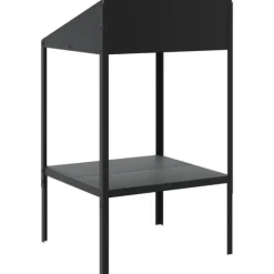 Plantestativ i galvaniseret stål til planter | Størrelse: 56,5x54,5x100 cm | Farve: Antracitgrå